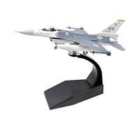 Luwecf Modello di Aereo F16C in 1/100, Modello di Caccia Stimolato per Libreria, Mobile TV