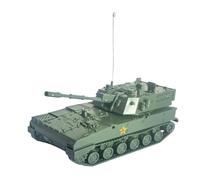 Luwecf Modello di Carro Armato 1/72, Giochi di Puzzle, Idea Regalo 4D, Modellismo di Simulazione, Giocattoli da Costruzione per Micro Paesaggi, Bomboniere, R, Verde 9.8x4.5x5cm