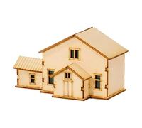 Luwecf Modello di casa in Miniatura 1/60 Mini Modello di Edificio paesaggistico Rifinito 3D per Adulti e Bambini, Regalo, Layout paesaggistico, Diorama, Style E