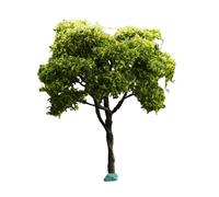 Luwecf Modello in di Ciliegio Artificiale, Fiori, Ornamento Paesaggistico, Festa Fai da Te, per Interni Ed Esterni, Grazioso Modello di Albero Fiorito, Verde, 15.5 Cm