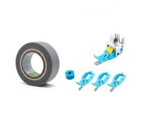 Luwecf Nastro Protettivo Universale Autoadesivo a Basso Attrito E Resistente Al Calore per Superfici. Rullo in Metallo. Guida Perimetrale.