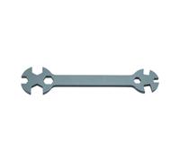 Luwecf Opens End Wrench Chiave Regolabile Spanner Alluminio Leggera Multifunzionale Strumento Preciso Adatta per Modellismo RC Meccanici Fai da Te, Grigio