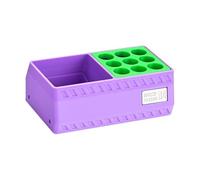 Luwecf Organizer da Scrivania Porta Accessori Modello Porta Utensili Hobby Porta Pennelli Multiplo in Pp Salvaspazio Adatto per Studio Lavoro Fai da Te, 2 Griglie