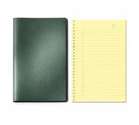 Luwecf Querno a mobili, carta 100, Verde inchiostro e giallo tenue | anelli metallici, Raccoglitore per diario, Per la scrittura creativa, Per liberi professionisti