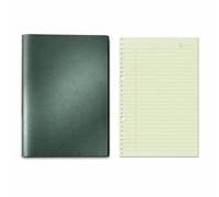 Luwecf Querno a mobili, carta 100, Verde inchiostro e verde tenue | anelli metallici, Raccoglitore per diario, Per la scrittura creativa, Per liberi professionisti