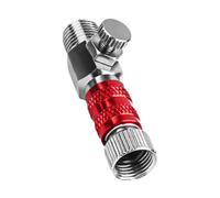 Luwecf Raccordo a Sgancio Rapido per Aerografo Adattatore Connettore Giunto in Metallo con Filettatura Universale Da 1/8 di Pollice Adatto per Modellismo, Pressione Rossa
