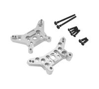 Luwecf RC Shock Towers Set Frontale Posteriore in Metallo per Auto Telecomandata 1 14 Supporto Ammortizzatore Montaggio Adatto per Sostituzione Componenti M, Argento