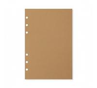 Luwecf Ricarica Sciolti Planner Inserti Quaderno Raccoglitore Carta Spessa Facile da Aggiungere E Rimuovere Adatta per Appunti Studio Ufficio Progetti, A5, Carta Kraft