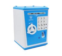 Luwecf Salvadanaio Intelligente per Bambini con Fessura Automatica per Banconote, Blu, Taglia unica bambino