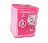 Luwecf Salvadanaio Intelligente per Bambini con Fessura Automatica per Banconote, ROSA, Taglia unica bambino