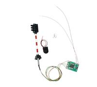 Luwecf Segnale Ferroviario Modello Segnale Passaggio Treno Tre Luci Blocco Semaforo Verde Giallo Rosso Materiale Metallo E Pp Funzione LED Adatto a Plastico, Palo Rosso Bianco