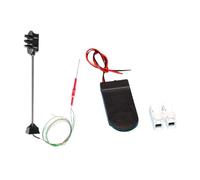 Luwecf Semafori per trenini Modello, Segnale di Attraversamento, Modello di Luce Micro Paesaggio per Giardino delle Fate, 12v