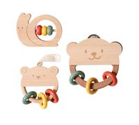 Luwecf Sonaglio in Legno per Bambini, Educazione Precoce per Le Capacità Motorie Fini Dei Più Piccoli