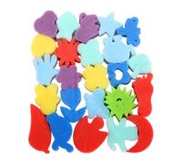 Luwecf Spugne per Dipingere, Strumenti per Il Disegno Artistico, Modelli, Spugne Didattiche per Dipingere Forme, Spugne per Lavori Creativi, 24 Pz