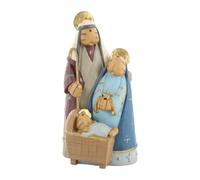 Luwecf Statuetta del presepe del Gatto, Statua della Sacra Famiglia, Scultura di Animali presepe per la casa