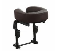 Luwecf Supporto Massaggio Letto Poggiatesta Culla Viso Cuscino Regolabile Montaggio Materasso Pieghevole Leggero in Similpelle Adatto per Recupero, Coffee, 14-45cm