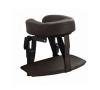 Luwecf Supporto Massaggio Letto Poggiatesta Culla Viso Cuscino Regolabile Montaggio Materasso Pieghevole Leggero in Similpelle Adatto per Recupero, Coffee, 14-45cm C