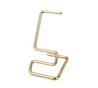 Luwecf Supporto Orologio Portastaffe con Struttura a Filo a Forma S E Base Rettangolare in Acciaio Inossidabile per Presentazione Verticale E Archiviazione Organizzata Adatto a Negozio , Oro