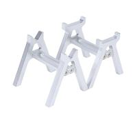 Luwecf Supporto per Auto Modello RC da 2 Pezzi per Base in Lega di Alluminio in Scala 1/24, Argento