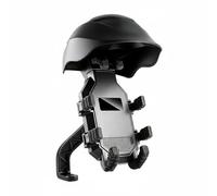 Luwecf Supporto Telefono Porta Cellulare Staffa Manubrio Custodia Impermeabile Visiera Parasole Bloccaggio Sicuro Silicone, Supporto Per Telefono Da Moto Con Cappuccio