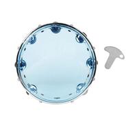 Luwecf Tamburello Tamburello Strumento musicale Tamburo da 10 pollici Samba Capoeira Tamburello portatile per bambini KTV Party Child, Blu