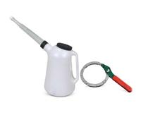 Luwecf Tanica di Olio Motore, Dispenser, Maniglia a Prova di Perdite, Contenitore Leggero E Versatile con Coperchio, Chiave Universale per Auto, O