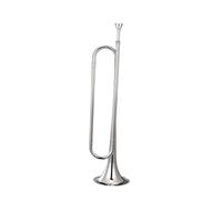 Luwecf Tromba, tromba, classica, con bocchino, tromba professionale Scout Bugle, per banda, orchestra, cavalleria, principianti, adulti, Argento Sib