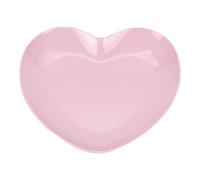 Luwecf Vassoio a Forma di Cuore Vassoio Portaoggetti per Gioielli Anelli Decorativi Impilabili Orecchini Organizer Vassoio in Metallo per Controsoffitto, Rosa Chiaro