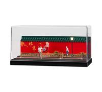 Luwecf Vetrina Espositiva per Modelli di Auto Pressofuse 1/64 Antipolvere per Collezionisti con Scenari di Parcheggio