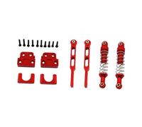 Luwecf Viti per ammortizzatori Posteriori RC, 1:12, Modifica Modello Crawler, assale Posteriore, Balestra, Set di aste modificate per MN82S MN82T, Rosso