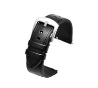 luwencheng 22mm Cinturino Orologio Pelle Vera Base Silicone Cintura Sostitutiva Universale Per Armani AR1970 AR2447 AR2448 AR60013 AR60003 Per Huawei GT2/2 Pro 46mm