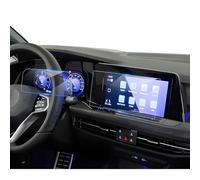 LUWU [2 Pezzi] Compatibile con VW Golf 8 MK8 GTI GTD GTE 2020-2024, Pellicola Protettiva Display Navigazione 10" + Display Strumentazione 10,25" in Vetro Temperato 9H, Antigraffio