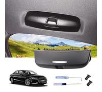 LUWU Compatibile con Audi A3 8V A4 B8 B9 A5 A6 C7 C8 Q3 8U Q5 Q7 S3 S4 S5 Porta Occhiali da Macchina,Custodie Occhiali per Auto,Supporti per Occhiali da Sole da Auto(Nero)