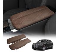 LUWU Compatibile con BMW iX i20 EV 2022 2023 2024 2025 Copertura per Bracciolo Centrale per Auto iX 2022 Consolle Centrale Braccioli Box Cover iX Accessori (Marrone)