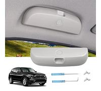 LUWU Compatibile con BMW X1 X2 X3 X5 Porta Occhiali da Sole Auto, Porta Occhiali da Sole, Custodia per Occhiali da Sole, Accessori Interni per Auto, Custodia per Occhiali (Grigio)