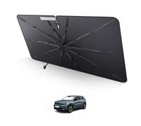 LUWU Parasole per Auto Compatibile con FIAT Panda Cross/City Cross/Hybrid 2021-2024 2025, Tessuto Antifessura Aggiornato, Blocco UV 99,26%, Fibra di Vetro, Silicone, Supporto a Molla, Impugnatura TPE