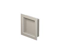 LUX ELEMENTS Doccia a parete pronta da piastrellare, 40,6 x 40,6 cm, doccia prefabbricata in schiuma rigida, spazio per riporre in doccia e bagno