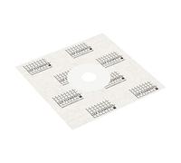 LUX ELEMENTS Manicotto per zona di dilatazione DRY-DBDZM 150, sottile e resistente agli strappi, 15 x 15 cm, in tessuto non tessuto di polipropilene per sigillare i tubi