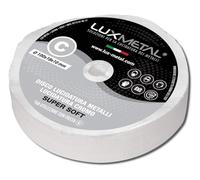 Lux Metal Disco Lucidante per Trapano in Cotone Super Soft 100 mm Ruota Lucidare A Specchio Alluminio Cromature Metalli Acciaio Inox Dischi Lucidatura Mola Ottone Rame Ferro Legno Marmo Plexiglass
