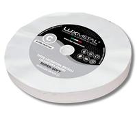 Lux Metal Disco Lucidatura In Cotone Super Soft 200 mm Dischi Per Lucidare A Specchio Alluminio Cromature Metalli Acciaio Inox Ruota Lucidante Da Mola Ottone Rame Ferro Legno Marmo Plexiglass