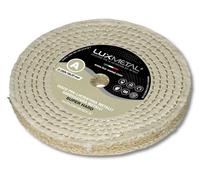 Lux Metal Disco Lucidatura Super Hard 200 mm Dischi di Sisal in Cotone Per Lucidare A Specchio Metalli Acciaio Inox Sgrossatura Alluminio Ruota Lucidante Lucidatrice da Mola Elimina Graffi Ottone Rame
