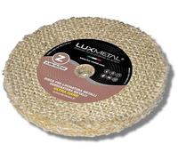 Lux Metal Disco Lucidatura Ultra Hard 200 mm Dischi In Sisal Pura Per Lucidare A Specchio Metalli Acciaio Inox Sgrossatura Alluminio Ruota Lucidante Lucidatrice Mola Elimina Graffi Ottone Rame Bronzo