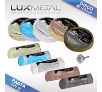 Lux Metal Kit Lucidatura 100 mm per Lucidare Acciao Inox Alluminio Ottone Rame