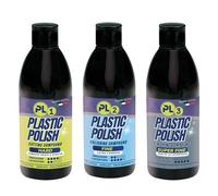 Lux Metal Kit Plastic Polish PL1 PL2 PL3 3 Paste Lucidanti per Plastica Acrilico Policarbonato, Rimuove Graffi Opacità, Ravviva Trasparenza e Lucentezza (250 gr, PL1 PL2 PL3)