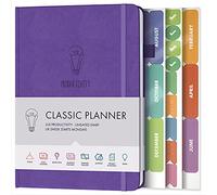 LUX Productivity - Miglior agenda e agenda A5 non datati per il 2021 - Organizzatore della vita con programmi giornalieri e riviste di riflessione (viola)