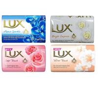 Lux Saponi Mix - Bright Impress | Aqua Sparkle | Soft Touch | Velvet Touch - 4 pezzi da 80 g