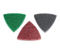 LUX-TOOLS set di fogli in fibra abrasiva per levigatrice triangolare 96 mm