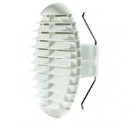 LUX407 - ø.125/160 - Griglia in alluminio da muro con retina anti insetti
