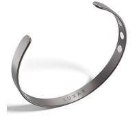 LUXAR Braccialetto magnetico in titanio, sofisticato braccialetto in titanio massiccio con potenti magneti al neodimio in terre rare, Medium (Pack of 1), Titanio