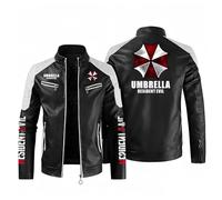 Luxaros Giubbotto Moto Uomo Horror Video Game Enthusiast, Jacket con Stile Biker di Zip, Jacket 4 Stagioni Per Donna Uomo Adulto, Classic(Black,3XL)